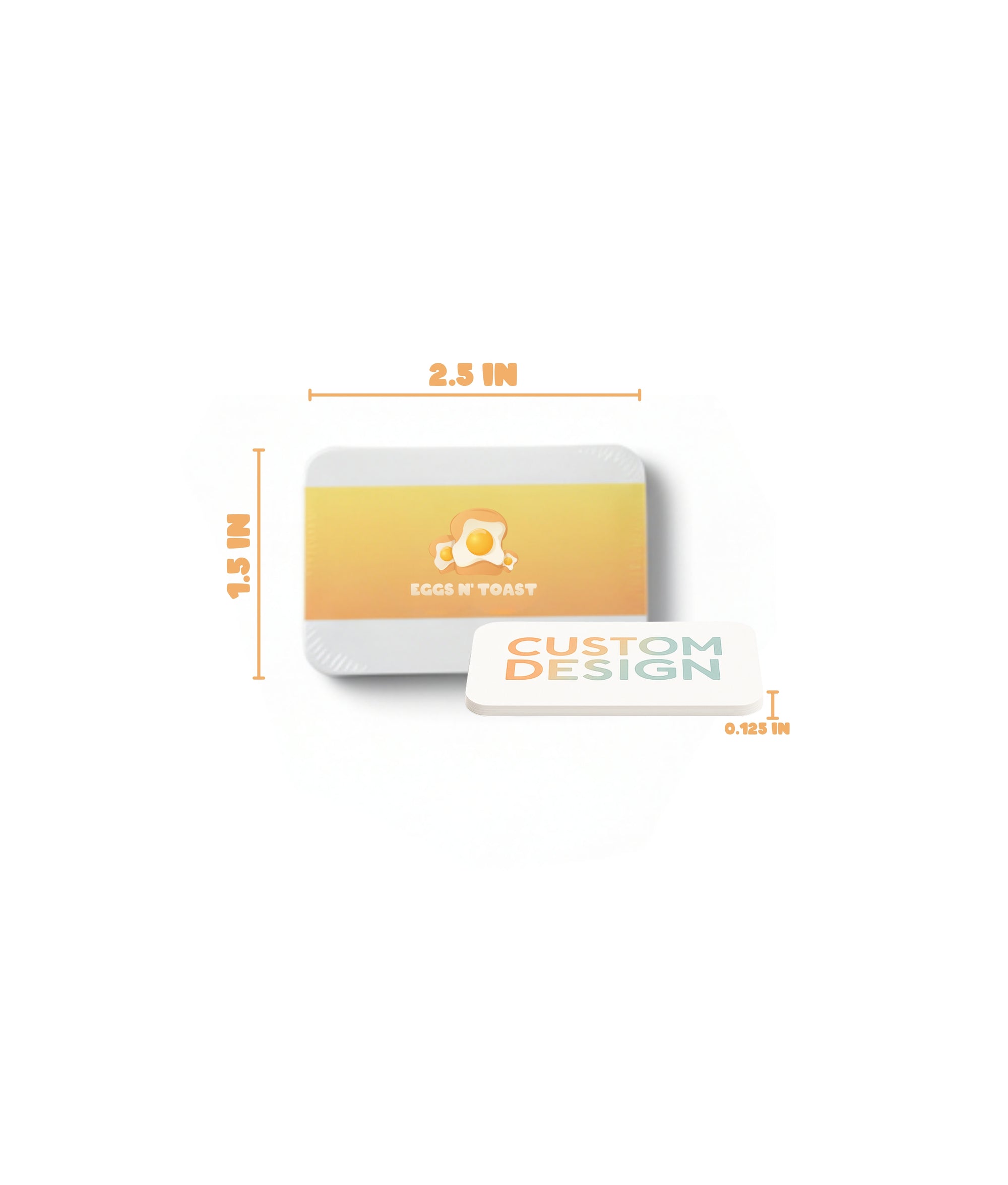 CRUMBS · Mini Business Card Sticky Pads (2.5×1.5)